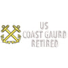 Coast Guard Retired digitized embroidery design