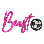 Soccer Beast digitized embroidery design