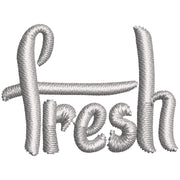 Fresh digitized embroidery design