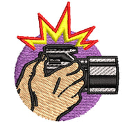 Iconic Shot digitized embroidery design