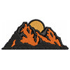 Mountain View digitized embroidery design