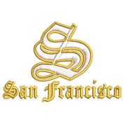 Cursive San Fransico Sign digitized embroidery design