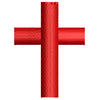 Red Christian Flag digitized embroidery design