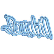 Artistic Downhill Logo digitized embroidery design