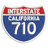 Interstate 710 digitized embroidery design