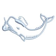 White Sperm Whale digitized embroidery design