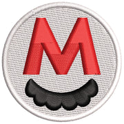 Mario Mustache Icon digitized embroidery design