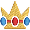 Mario Princess Crown digitized embroidery design