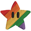 Mario Rainbow Star digitized embroidery design