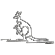 Kangaroo digitized embroidery design