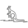 Kangaroo digitized embroidery design