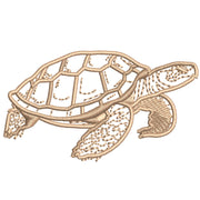 Turtle Swimming digitized embroidery design