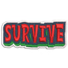 3D Survive Text digitized embroidery design