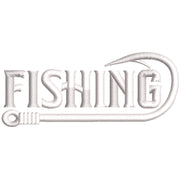 Fishing Hook digitized embroidery design
