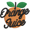 Orange Juice digitized embroidery design