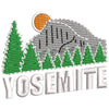 Yosemite Park digitized embroidery design