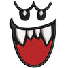 Mario Ghost Face Logo digitized embroidery design