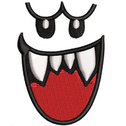 Mario Ghost Face digitized embroidery design