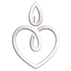 Heart Candle digitized embroidery design