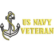 Anchor Navy Veteran digitized embroidery design