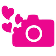 Camera And Hearts dtg printing design