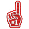 Number 1 Foam Finger digitized embroidery design