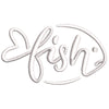 Sad Fish Logo digitized embroidery design