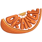 Orange Slice digitized embroidery design