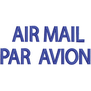 Air Mail Paravion digitized embroidery design