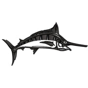 Black Swordfish digitized embroidery design