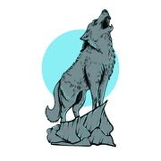 Wolf Howling dtg printing design