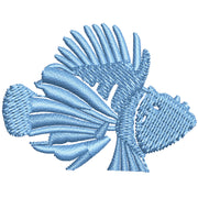 Lion Fish digitized embroidery design