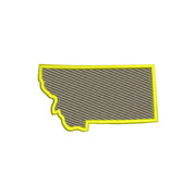 Shape of Montana State Map