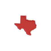 Red Texas State Map