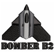 Bomber B2 digitized embroidery design