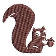 Cute Squirrel digitized embroidery design