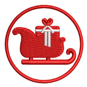 Santa Carriage digitized embroidery design