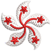 Hong Kong Five Petal Flower digitized embroidery design