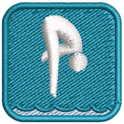 Diver Icon digitized embroidery design