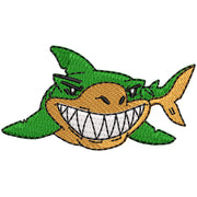 Cartoon Shark Logo digitized embroidery design