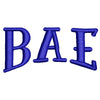 BAE digitized embroidery design