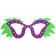 Mardis Gras Glasses With Plumes