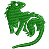 Iguana Silhouette digitized embroidery design