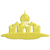 Golden Palace digitized embroidery design