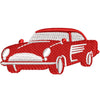 Old School Car digitized embroidery design