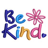 Be Kind digitized embroidery design