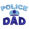 Police Dad digitized embroidery design