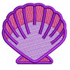 Purple Shell digitized embroidery design