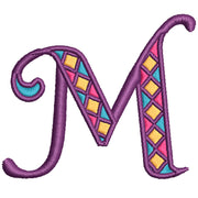 Big M Mardi digitized embroidery design