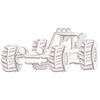 Dune Buggy digitized embroidery design